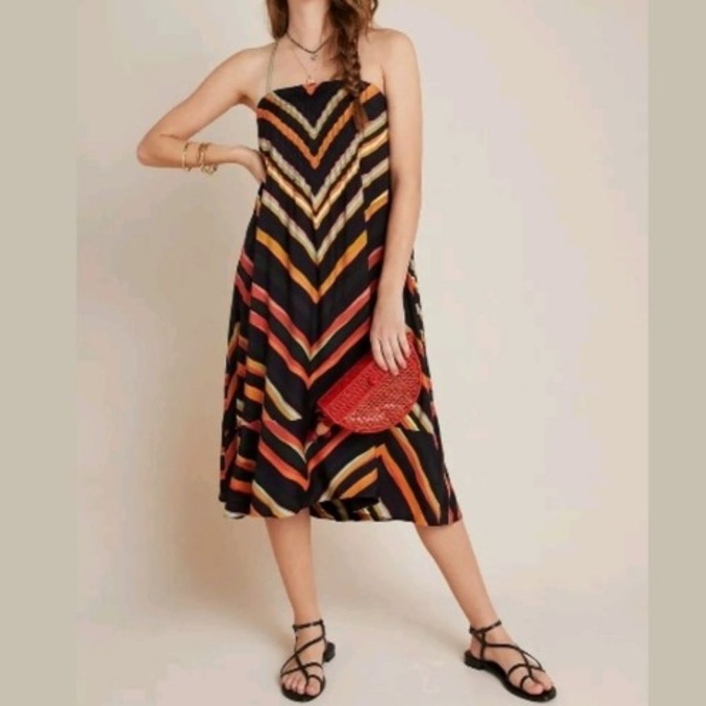 Anthropologie Runi Chevron Dress